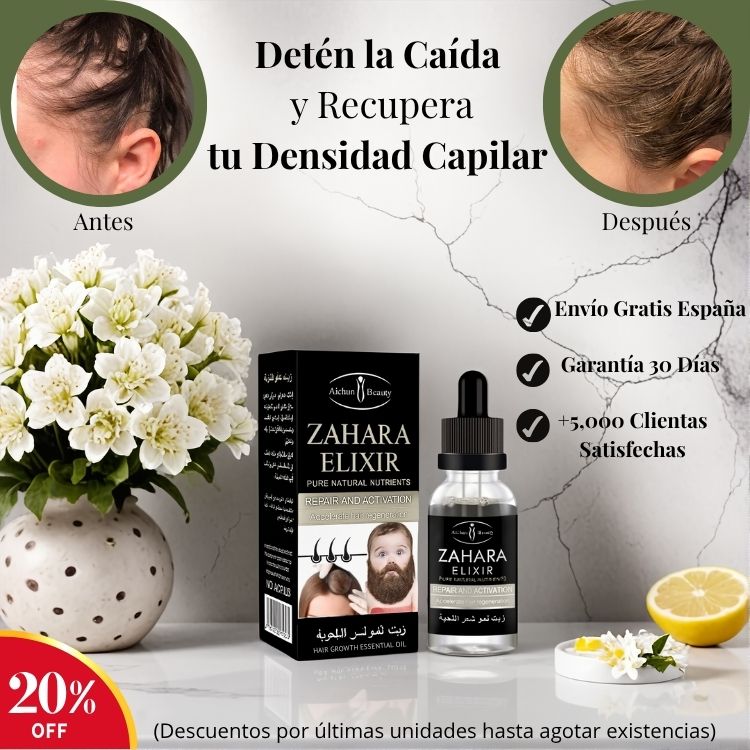 Zahara Elixir - Gotas Energéticas para el Cabello